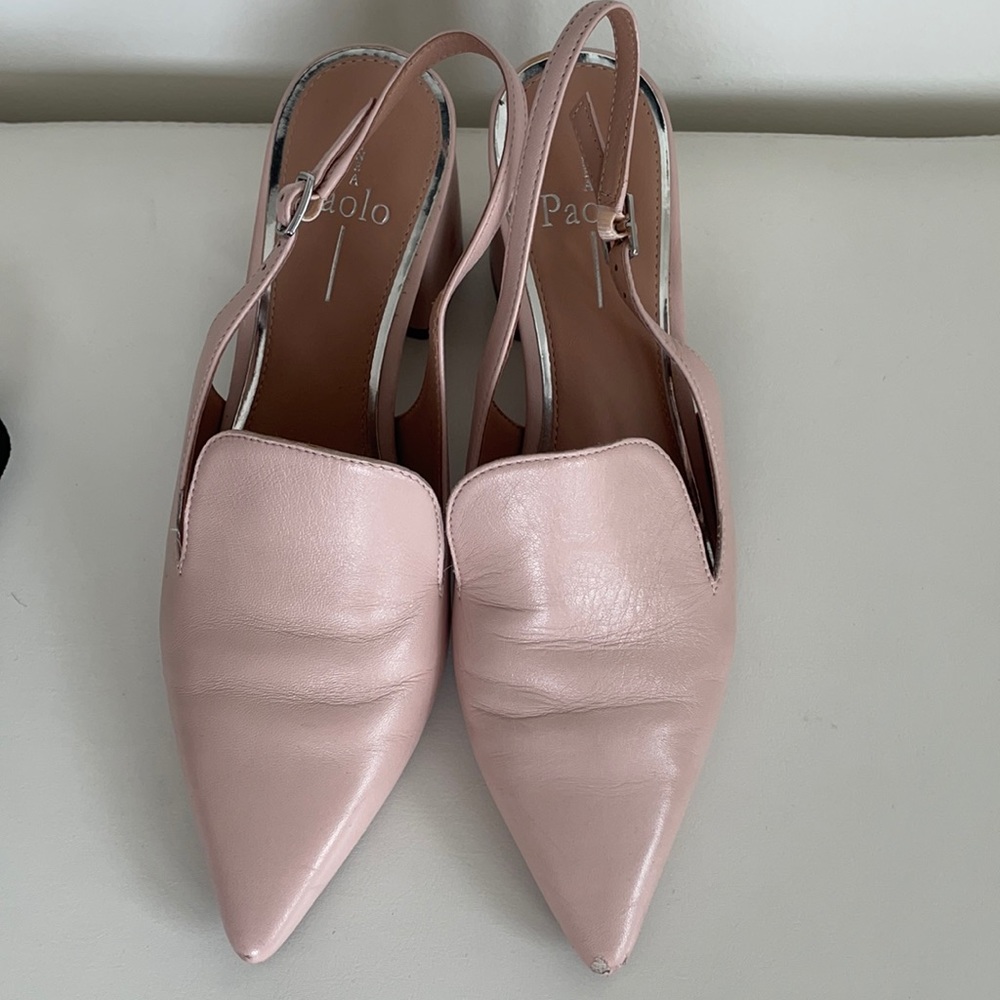 Linea Paolo Light Pink Slingback Mule (7.5)